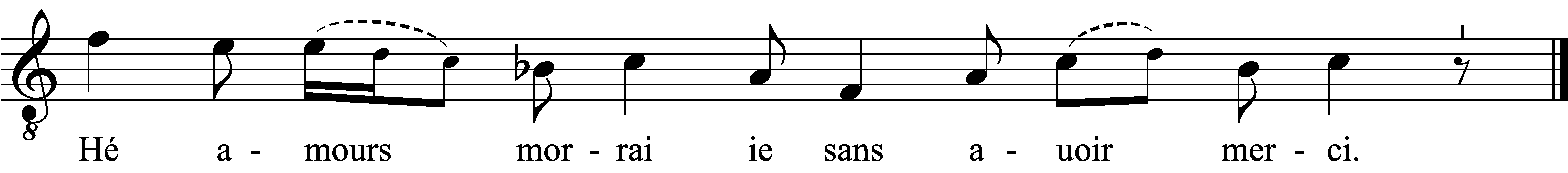 Refrain musical notation